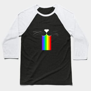 Rainbow cat mouth Baseball T-Shirt